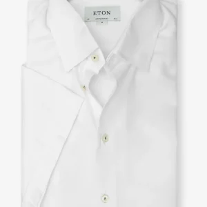 Contemporary Fit Short Sleeve Poplin Shirt White