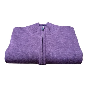 22340A24 Lilac 1/2 Zip Knitwear By Kessler