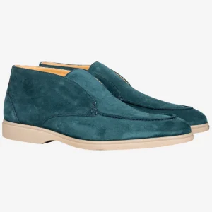 Suede Ankle Boot Petrol