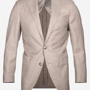 Half Lined Patch Pocket Sports Jacket Stone